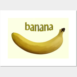 Yellow banana. Posters and Art